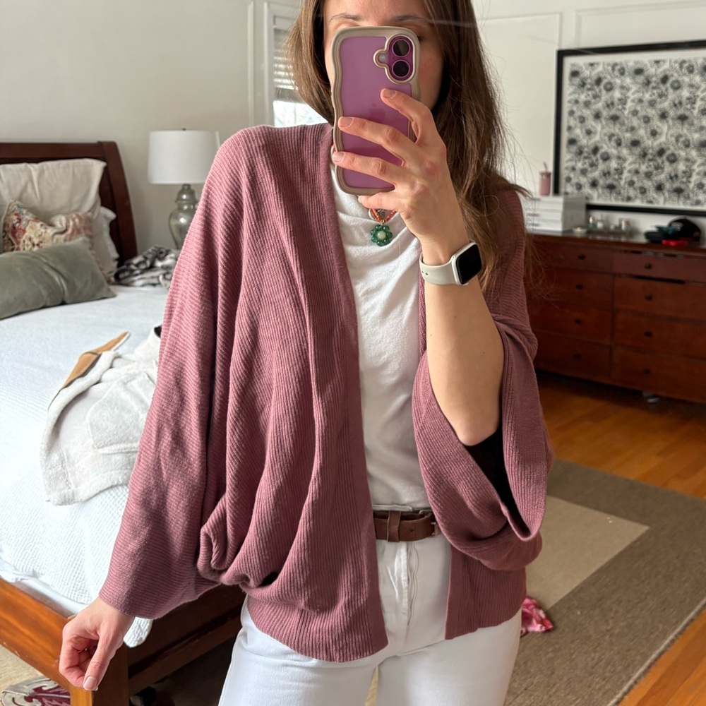 Lululemon Cashlu Knit Textured Wrap Sweater Spiced Chai